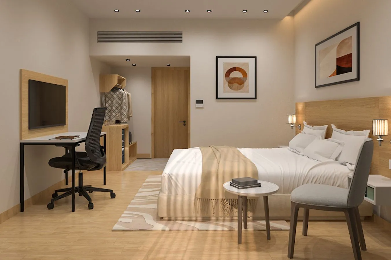 2 Star Furniture Set King Room Side Bed View