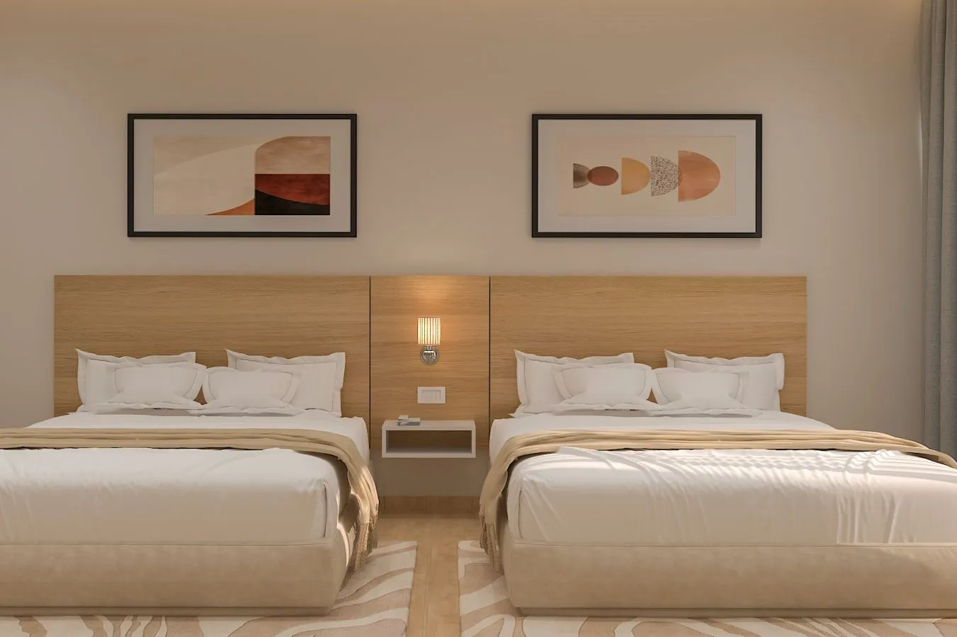 2 Star Furniture Twin Room Front Bed View