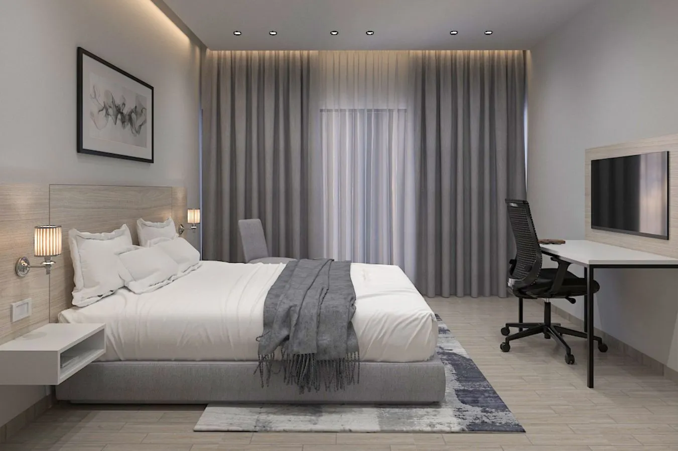 2 Star Furniture Winter Gray Side Bed View