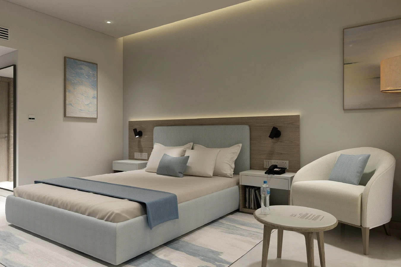 Monsoon Smiles 3 Star  King Room bed view