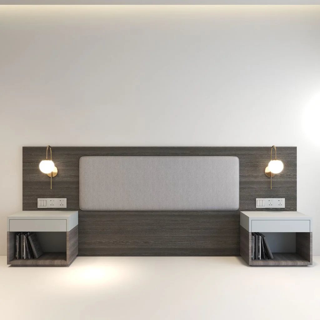 Headboard + Side tables | Winter Grey 3 Star