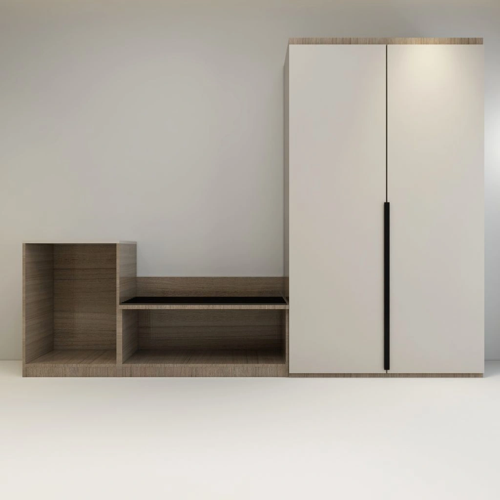 Combo Unit Wardrobe with Luggage Rack and Fridge | Summer Mid Day 3 Star